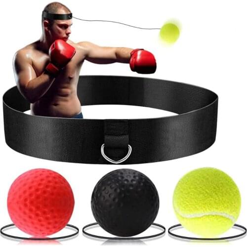 Boxing Reflex Ball Set 3 Difficulty Level Boxing Balls with Adjustable Headband for Punching Speed Reaction Agility Training