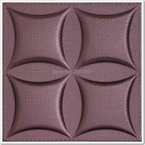 Brand New16pcs 40*40cm Leather panel PU Leather Wall Panel panel acustico Choice Of Bedroom Feature Wall Fast shipping