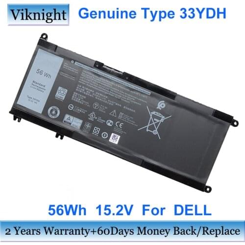 Genuine laptop battery for Dell 33YDH inspiron 15 17 7000 7778 7779 Black 3500mAh, 56Wh 15.2V li-ion battery