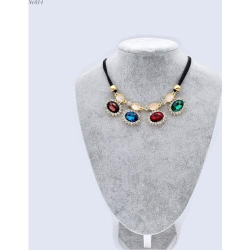 Crystal Necklaces & Pendants Collier Femme For Women 2017 Fashion Boho Colar Vintage Maxi Accessories Jewelry Collar Bijoux 014