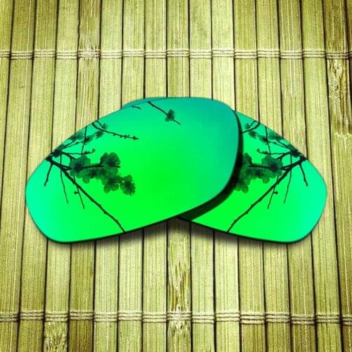 Polarized Replacement Lense For-Oakley Whisker Sunglasses Frame True Color Mirrored Coating - Green Options