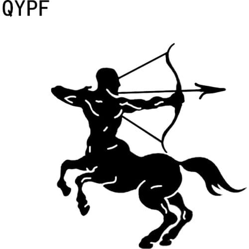 QYPF 13.9*14.7CM Coolest Crossbow Archery Decor Car Sticker Vinyl Silhouette C16-1640