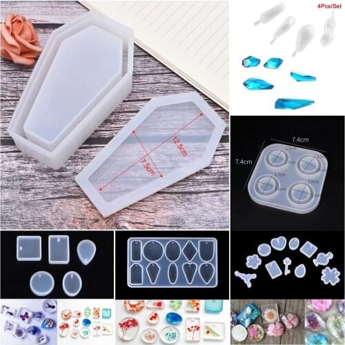 Various Styles Resin Art Supplies Silicone Mold Coffin Trinket Box Silicone Mold Gothic Container Mold For Resin Making