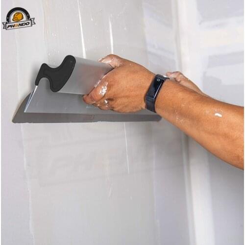 Drywall Skimming Spatulas Blade Set 8" 12" 22" 32" 47" Blade Extruded Aluminum Stainless Steel Construction High-Impact End Caps