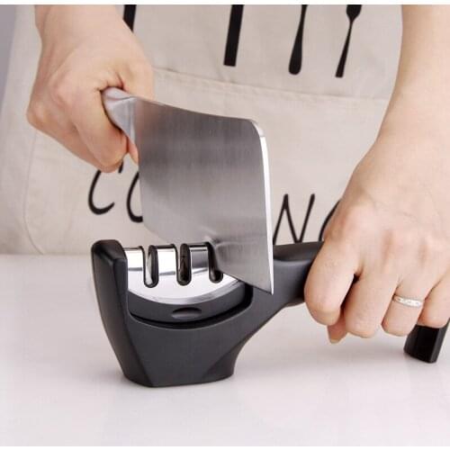 Sharpener ToolStages Professional Kitchen Sharpening Stone Grinder knives Whetstone Tungsten Diamond Ceramic Knife Sharpener 3