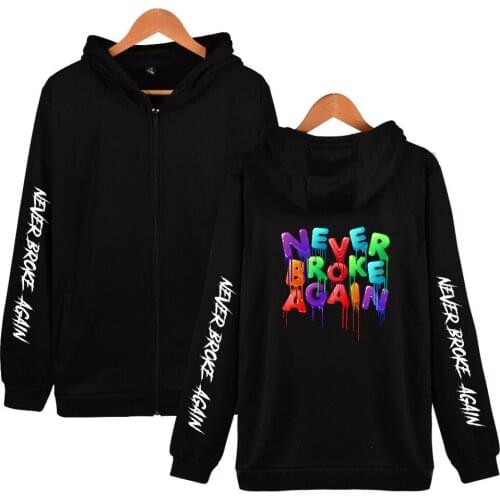 YoungBoy Never Broke Again Mens Hoodie with Hood Sweatshirts Zip Jackets Men Fleece Streetwear Warm Tracksuit Male Hoody Coats