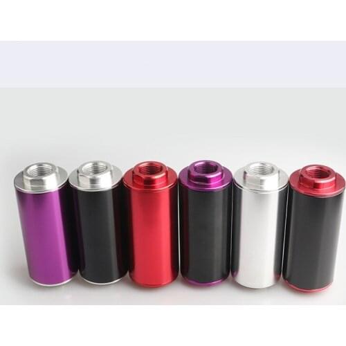 Universal Aluminium Alloy Car Oil Fuel Filter 50mm Round Auto Fuel Strainer Tapered Cone Racing Modification Accessories 2021