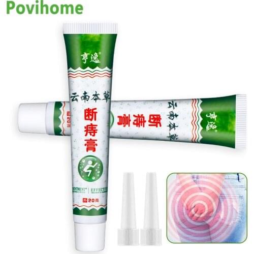 1Pcs 20g Chinese Herbs Hemorrhoids Treatment Ointment Pain Relief Cream Internal and External Anal Fissure Medical Plaster Oil