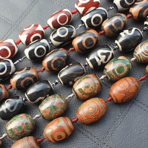 10pcs 3eyes Old Tibet Dzi Oval Beads ,For DIY Jewelry Making ! We provide mixed wholesale for all items