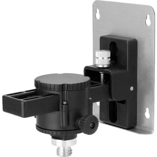 360 Degree Rotation 15°Tilt Angle Adjustable Laser Level Wall-mounted Bracket with Iron Board