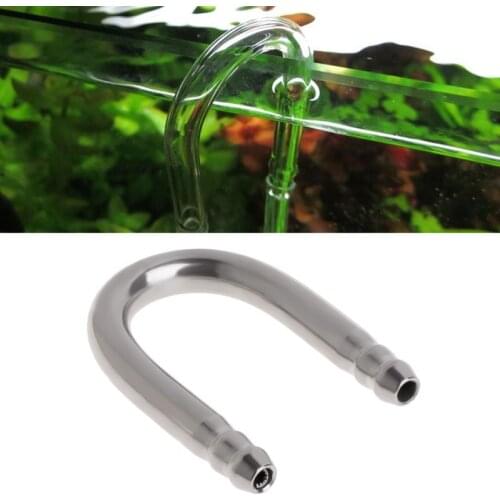 Aquarium Tube Air Fish Tank U Shape Stainless Steel CO2 Oxygen Aerator Connector Nov-6A