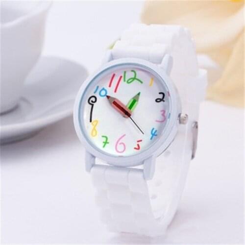Fashion Unisex Student Watch Silicone Strap Analog Quartz Wrist Watch Xmas Children Brand Girls Boy Sport Clock Cute Cartoon