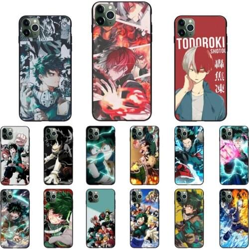 Anime my hero academia figure Phone Case for iPhone 11 12 mini pro XS MAX 8 7 Plus X XS XR