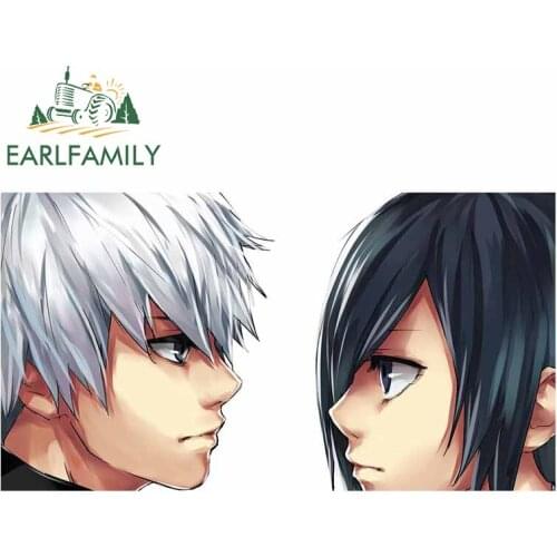 EARLFAMILY 13cm x 7cm for Tokyo Ghoul Personality Car Stickers Vinyl Waterproof Occlusion Scratch Window Trunk Decal for Vehicle