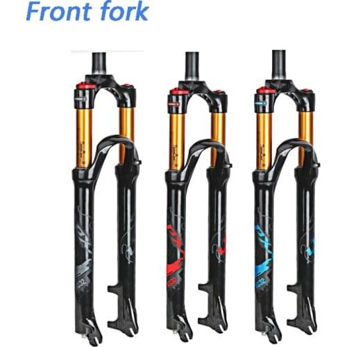 Garfo Dianteiro Para Bicicleta Mtb, Suspensao Rapida, Feita Em Liga De Magnesio, Tamanhos 26/27.5/29, Reto Ou Afunilado