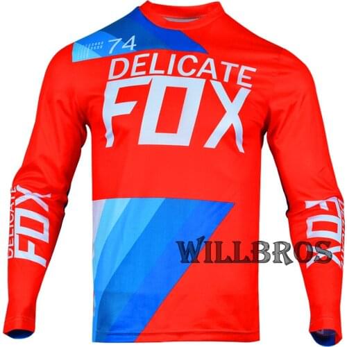 Delicate Fox 360 Draftr Jersey Motocross Mountain Bicycle Riding Street Moto Offroad Riding Long Sleeve