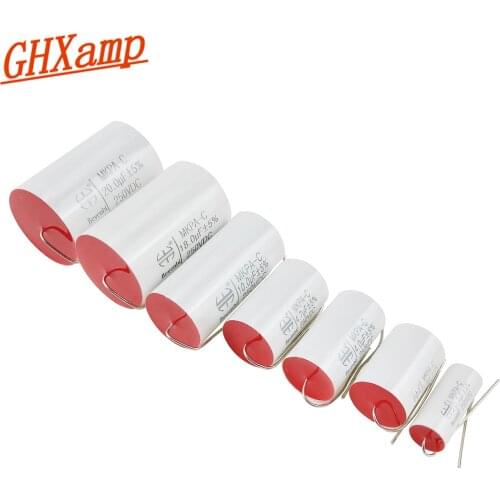 250V Non-polar speaker Capacitor Crossover Capacitance MKP Polypropylene 1uF 3uF 4.7uF 10uF Professional Audio Parts DIY 1PC