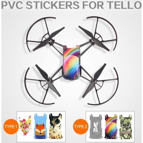 Cool Waterproof PVC Stickers Body Decals for DJI TELLO EDU Drone