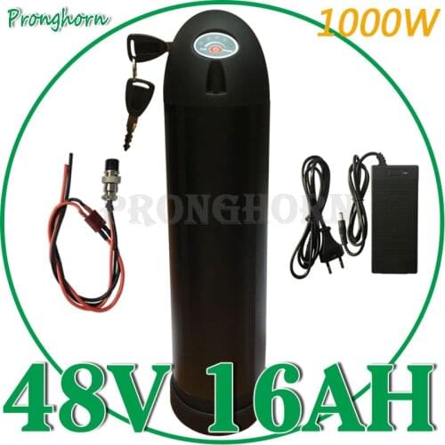 EU US RU No Taxes 48V Lithium ion Battery Water Bottle Case 48V 8Ah 10Ah 11Ah 12Ah 13Ah 16Ah E-Bike Li-ion Battery + 2A Charger