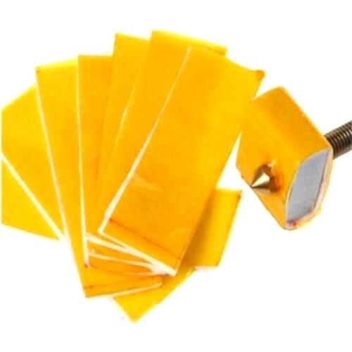 KuaiJieWei 3D printer Store 10Pcs 3mm Thickness 3D Printer Heating Block Cotton Hotend Nozzle Heat Insulation Cotton