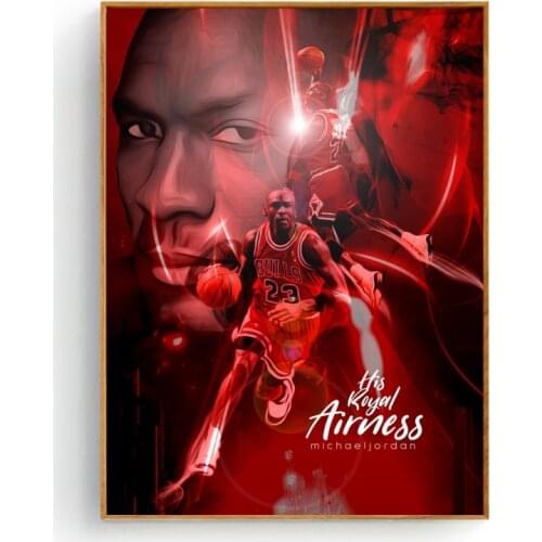 Michael Jordan Jump Basketball Art Silk Poster Prints Home Wall Decor Painting
