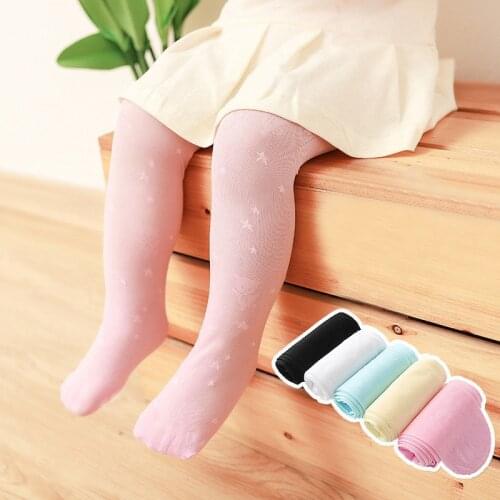 Summer Mesh Thin Baby Girls Tights Cute Star Animals Soft Infant Toddler Pantyhose Solid Color Kids Children Stocking