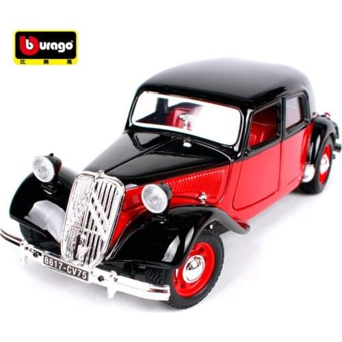 Bburago 1:24 1952 Citroen T.A 15CV Retro Classic Car Diecast Model Car Toy New In Box Free Shipping 300SL 22017