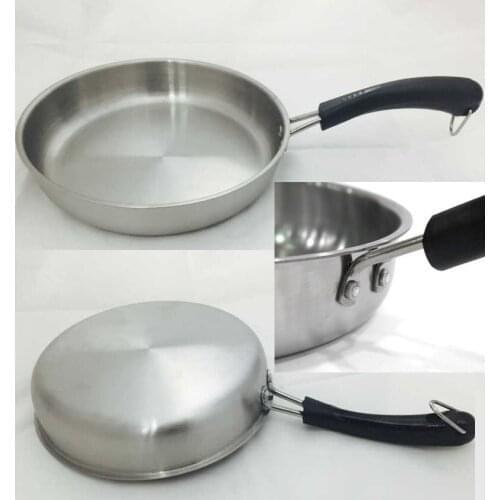 Stainless Steel Skillet - Nonstick Fry Pan - Induction Compatible - Multipurpose Cookware Use for Home Kitchen (Dia:/22cm)