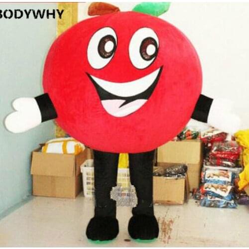 New Advertising Inflatable Red Apple Fruit Cartoon Doll Clothes Plush Cosplay Walking Performance Doll Clothes