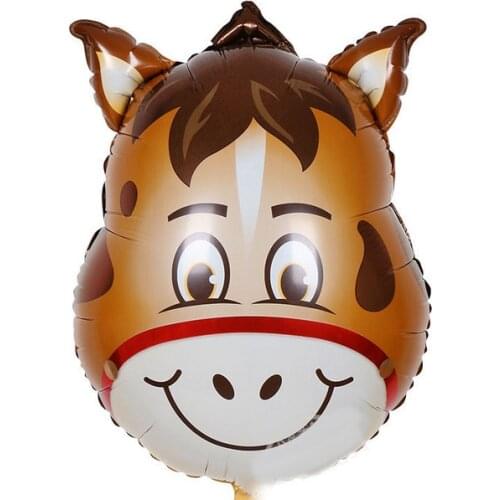 New Animal Donkey Shape Foil Balloon Cartoon Shape Helium Foil Baloon Birthday Party Decoration Kids Toys