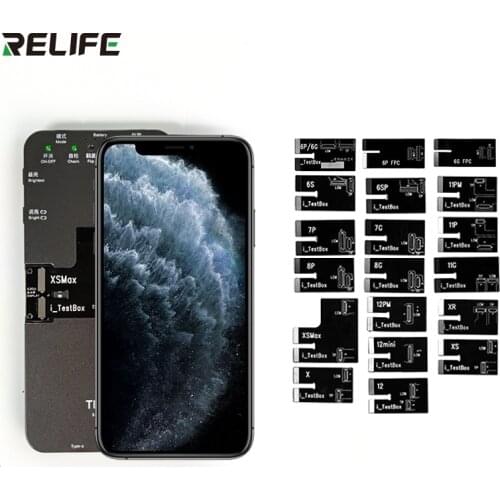 RELIFE TB-01 Screen Board Test Display 3D Touch Repair Test Box for IP 6S-12 IP12/12Pro/12ProMax/12Mini 19 Models