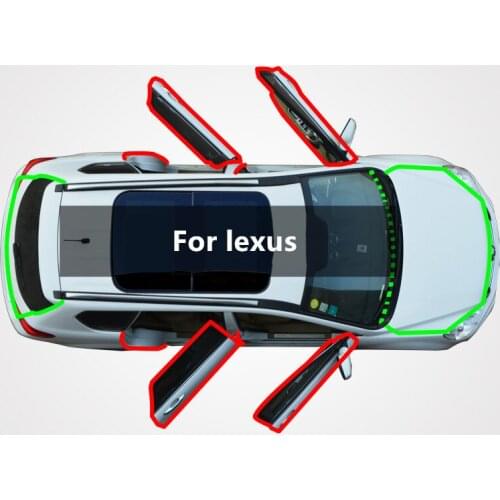 Fit For lexus ES/RX/NX/CT/LX/GS/LS/GX/ISRC modified door insulation dustproof sealing strip