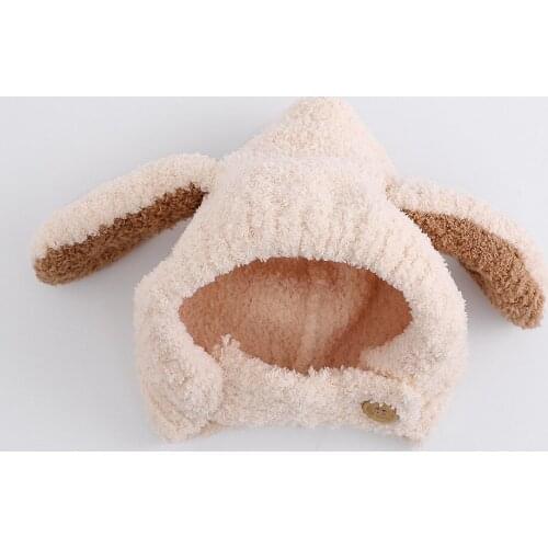 Warm Baby Hats 1-3 Years Boys Girls Hats Kids Autum Winter Rabbit Hats Bonnet Enfant Hat For Children Toddler Muts KF965