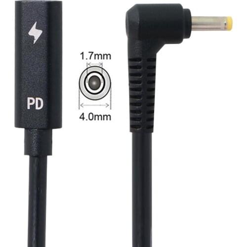 DC 7.4*5.0mm/7.4*5.0mm/7.9*5.4mm/5.5*2.5mm/4.5*3.0mm/Power PD to Type C USB-C Female Input Charge Cable fit for Laptop 18-20V