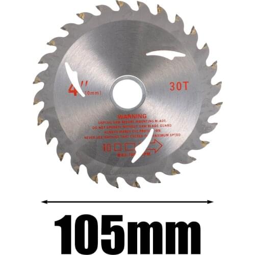 Woodworking Circular Saw Blade 30T 105mm Saw Blades Rotary Saw Cutter Disc Quality Cemented Carbide Universal For Wood Cutting