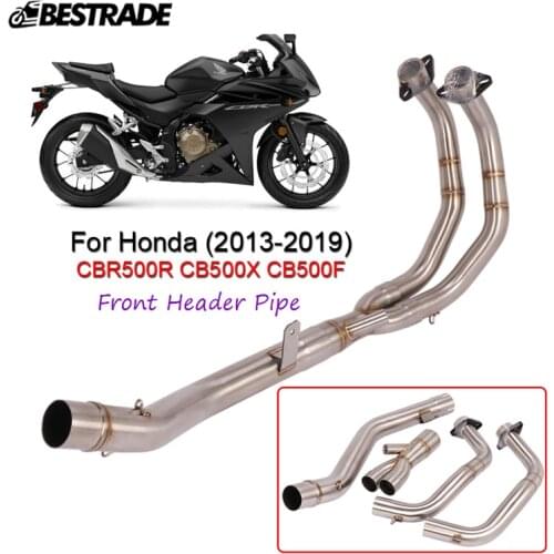 Header Pipe For Honda CBR500 CB500X CB500F 2013-2019 Motorcycle Exhaust Front Middle Link Connect Tube Stainless Steel Slip On