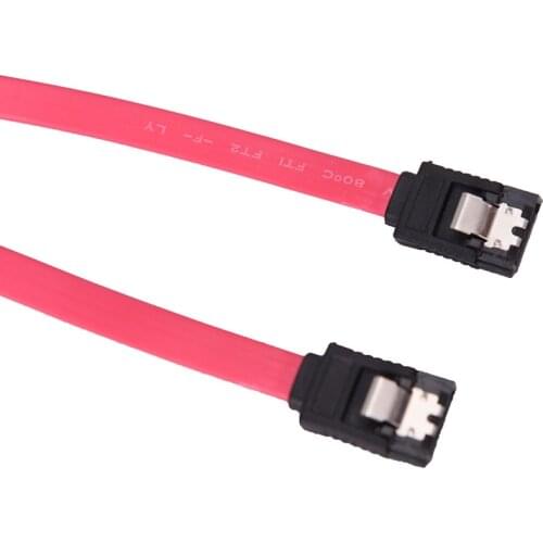 2 Pcs serial ATA SATA 3 RAID Data HDD Hard Drive Disk Signal Cables Yellow Red Straight High Speed SATA Data Cable
