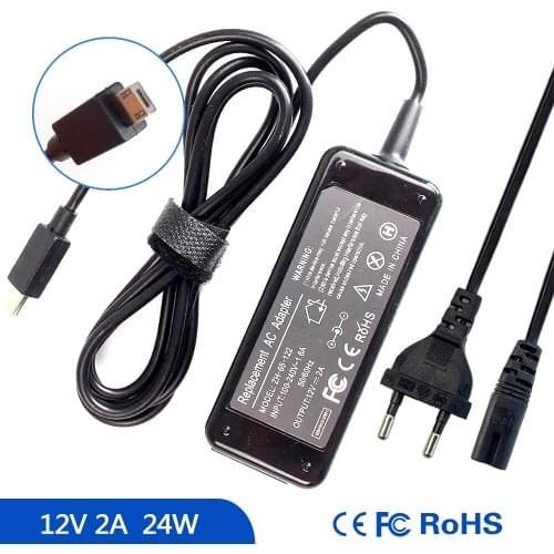 12V 2A Notebook Ac Adapter Charger for Adapter with Square Connector (Model: ADP-24EW B) ASUS Chromebook C201
