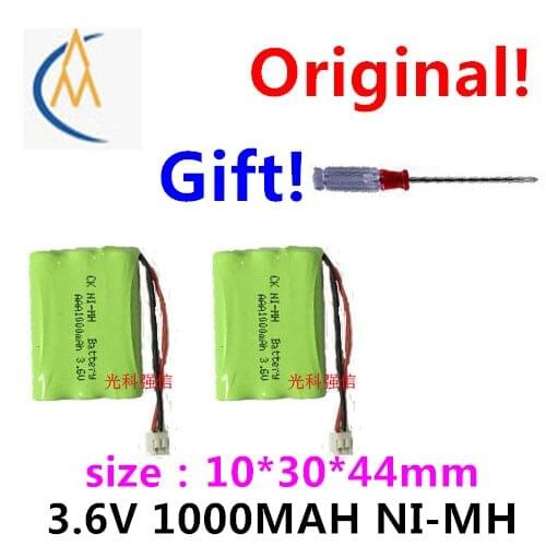 2PCSSufficient capacity of 3.6 V AAA 1000 mah ni-mh rechargeable battery cordless composite aircraft telephone long standby time