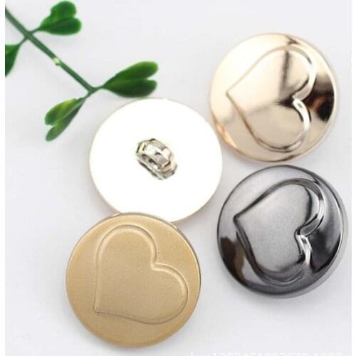 20pcs / Bag Gun Black, Fog Gold, Rose Gold Solid Color Buttons High-end Fashion Clothes Women Windbreaker Coat Coat Buttons