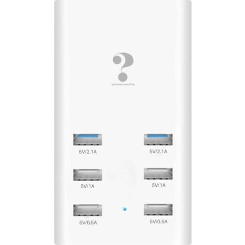 6 USB Charger Multi interface Flat Charger For Mobile Phone Charger Tablet PC Portable