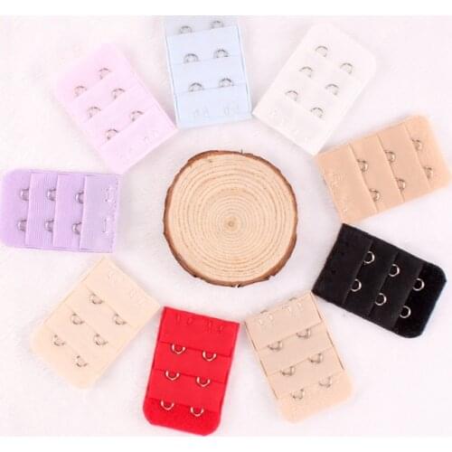 1PC DIY Women Soft Comfortable Bra 3 Rows 2 Hooks Extender Strap Adjustable Extension Increase Your Intimates Size Bra Buckle