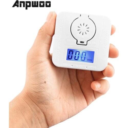 New-Co Carbon Monoxide Smoke Detector Alarm Poisoning Gas Warning Sensor Security Poisoning Alarm Lcd Photoelectric Detectors