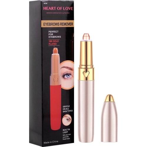 Electric Eyebrow Trimmer Pen Painless Professional Eyebrow Trimming Pen Hair Remover Eyebrow Mini Shaver Facial Hair Remover