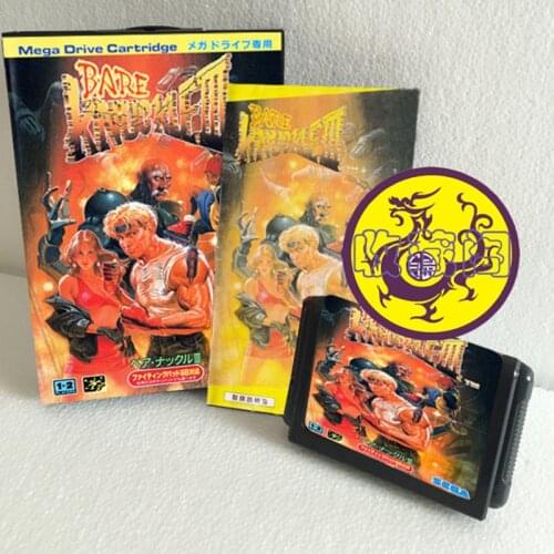 Bare Knuckle III With Box & Manual 16bit MD Game Card For Sega Mega Drive For Genesis