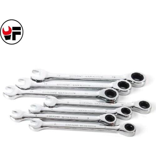 6-12mm spanners the key combination ratchet wrench spanners metric auto repair hand tools Chrome Vanadium gear D3606A-D3612A