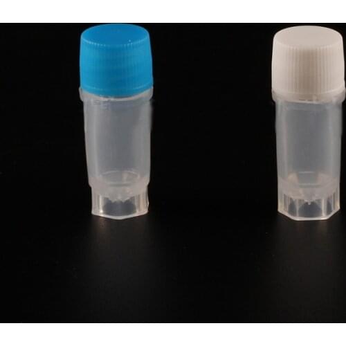 500pcs/lot 11*30mm 0.5ml cryovial tube Laboratory Cryogenic Vials with silica gel washer Flat bottom can stand Free Shipping