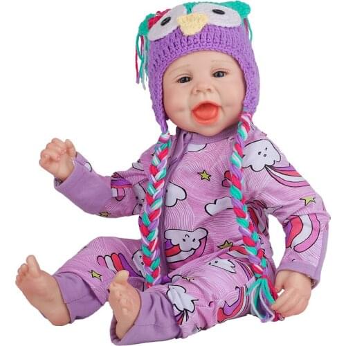 Hoomai Reborn Bab Doll Soft Vinyl Cloth Body Lovely Realistic Boneca Bebe Reborn Toys For Children Playmate Gift