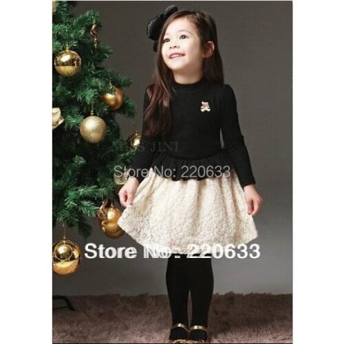 New 2016,autumn girl dress,chirdren girl lace dress,long sleeve children clothes girls clothes,kids wedding dress