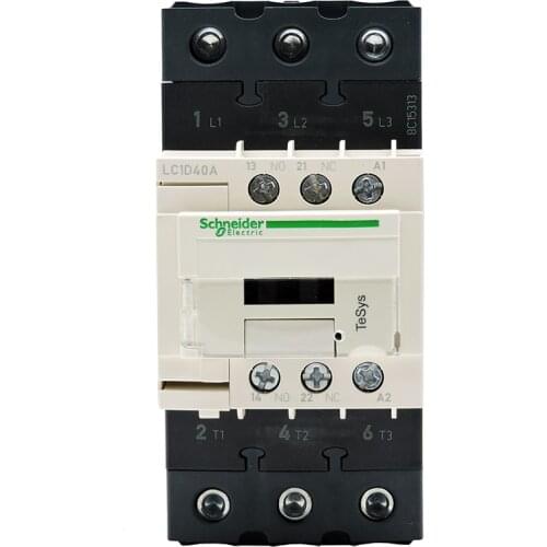 New original authentic export LC1D40AM7C coil 220VAC 50/60Hz three-level contactor relay 40A load 18.5KW-380V standard LC1D